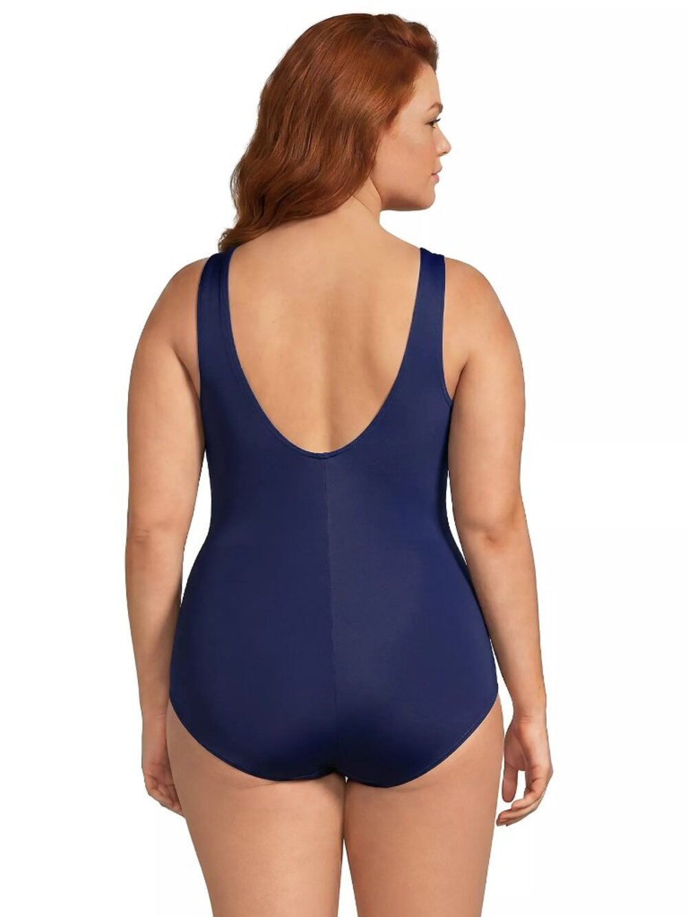 NWT Lands' End Plus Size (26W) Navy Blue Swimsuit - Picture 2 of 3